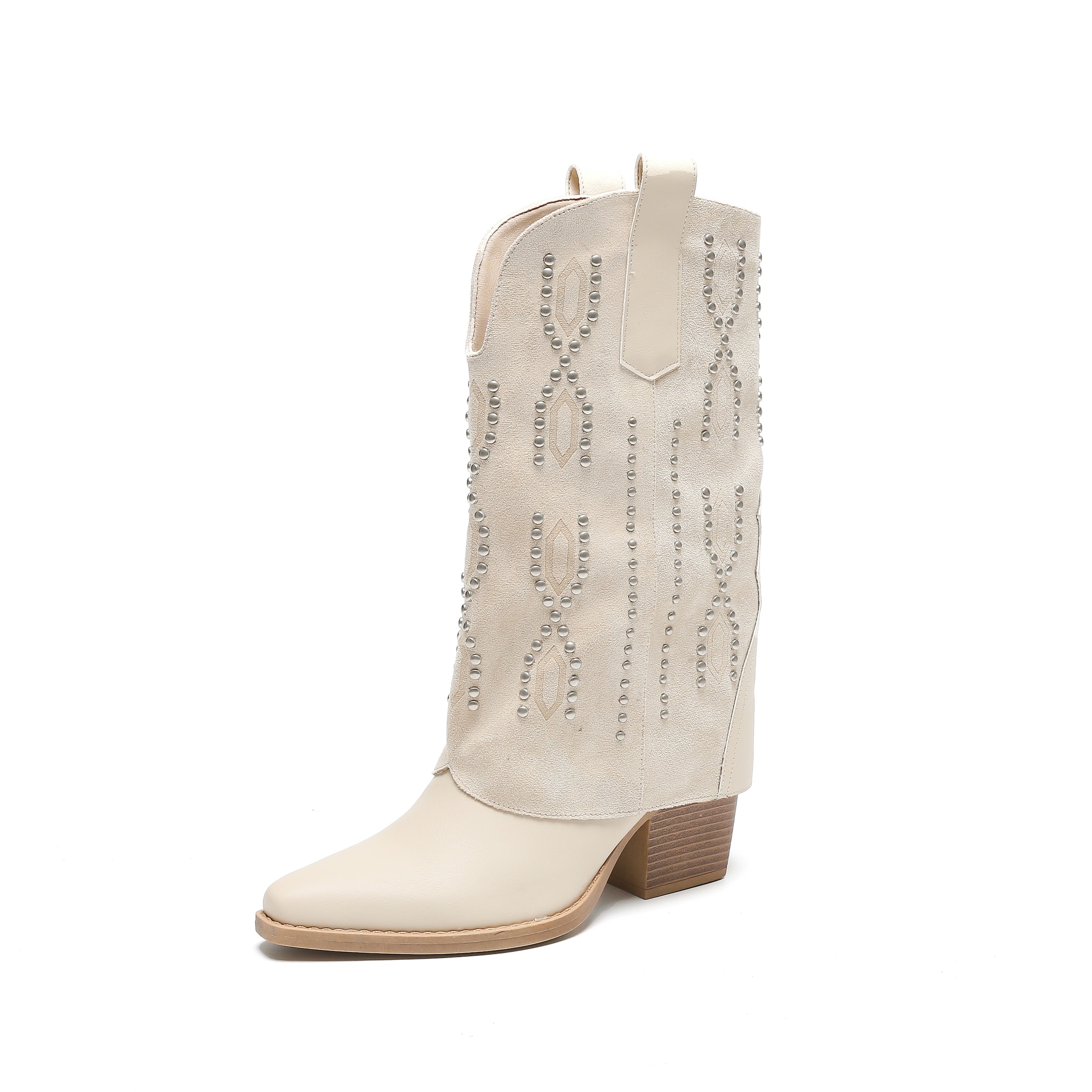 Stivale da cowboy di Salinyang in beige: frontale