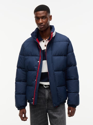 Tommy Jeans - Casaco meia-estação 'Vail' em azul: frente