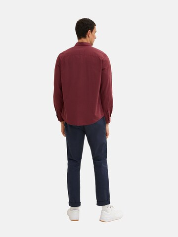 TOM TAILOR Regular Fit Hemd in Rot