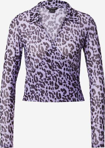 Monki Blouse in Purple: front