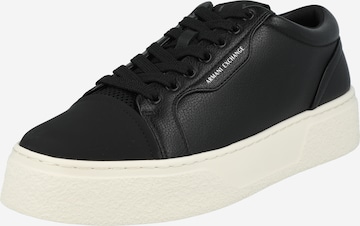 Baskets basses ARMANI EXCHANGE en noir : devant