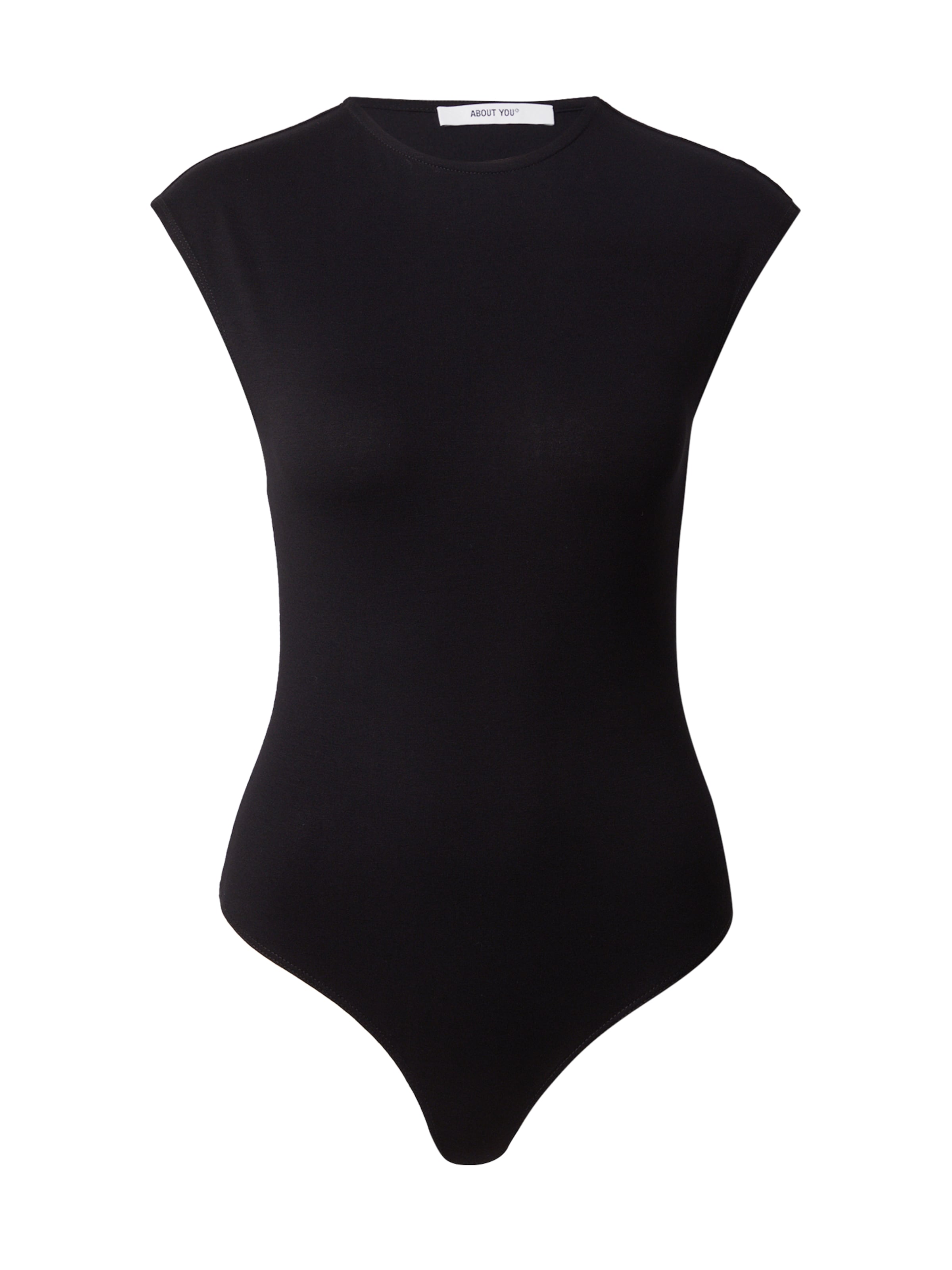 ABOUT YOU Shirt Bodysuit 'Julie' in Black: front