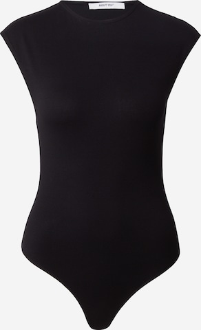 ABOUT YOU - Body camiseta 'Julie' en negro: frente