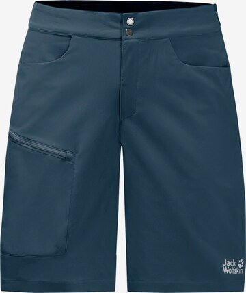 Pantalon outdoor 'Tourer' JACK WOLFSKIN en bleu : devant