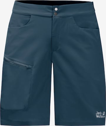 JACK WOLFSKIN Regular Sportshorts 'Tourer' in Blau: predná strana