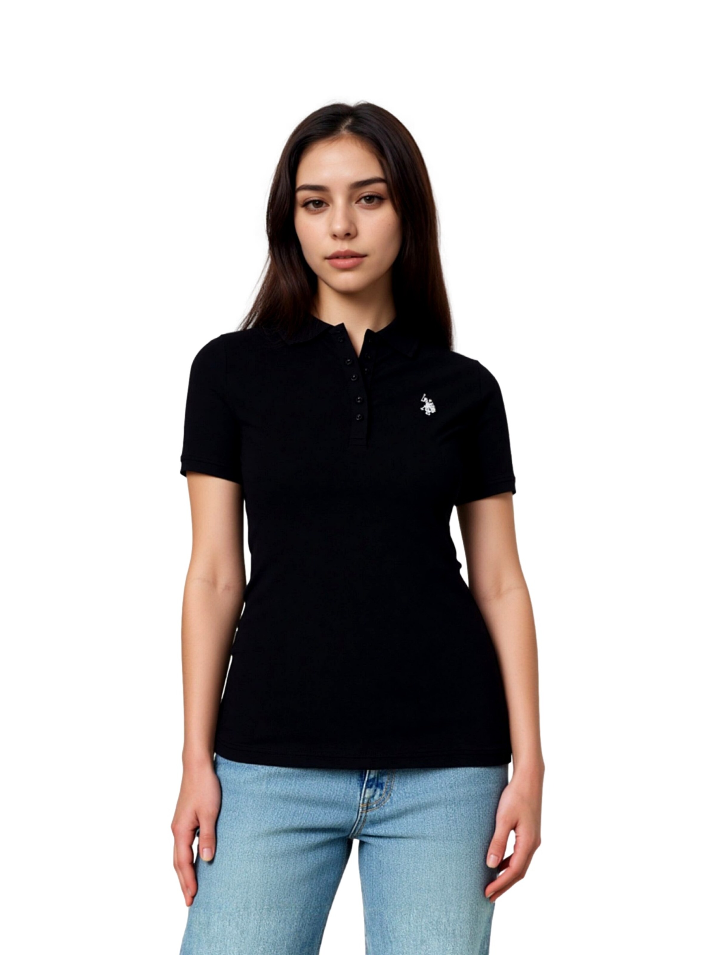 T-shirt U.S. POLO ASSN. en noir : devant
