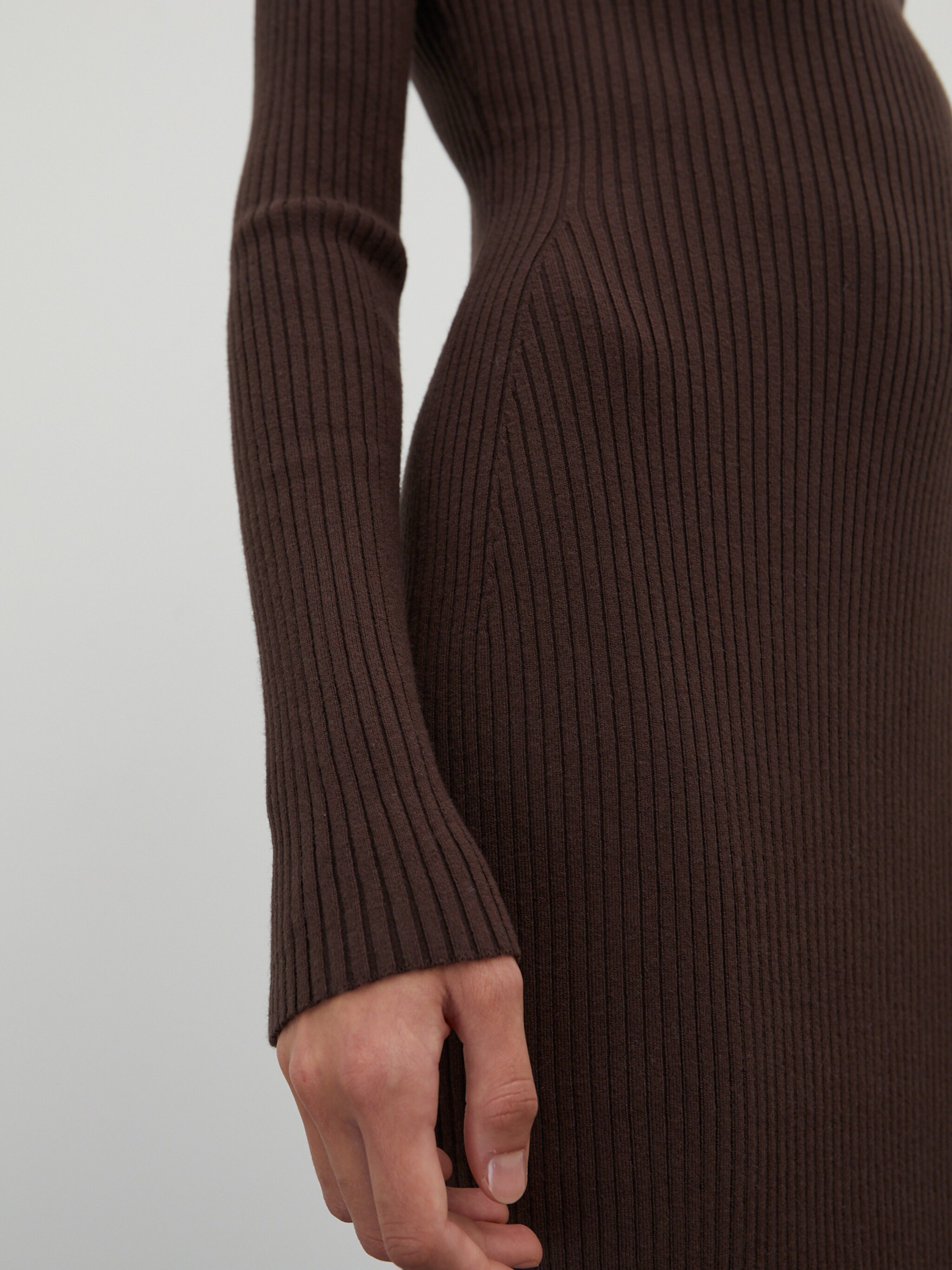 EDITED Producten Jurk 'Hada' Donkerbruin