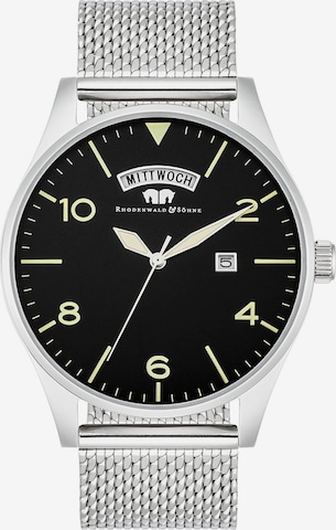 Rhodenwald & Söhne Analog Watch in Silver: front