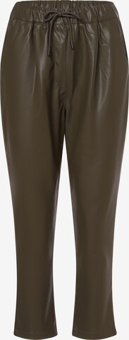 Franco Callegari Regular Pleat-Front Pants in Green: front