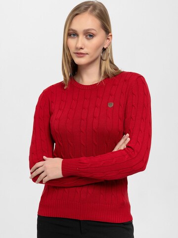 Antioch Sweter w kolorze czerwony: przód