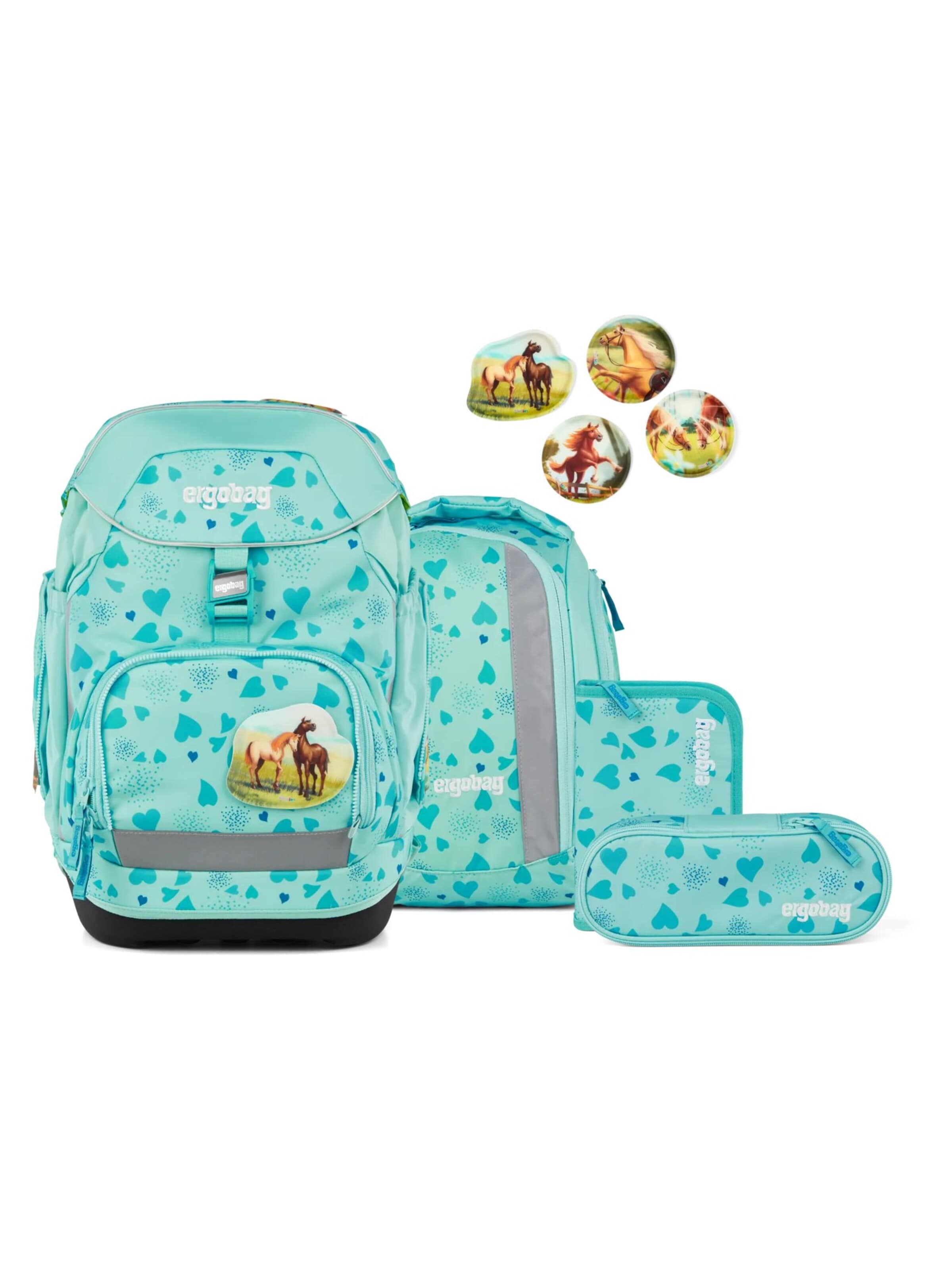 ergobag Backpack 'Schulranzen-Set pack Set' in Blue: front