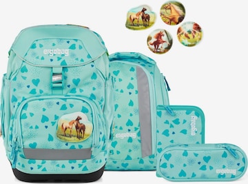 ergobag Backpack 'Schulranzen-Set pack Set' in Blue: front