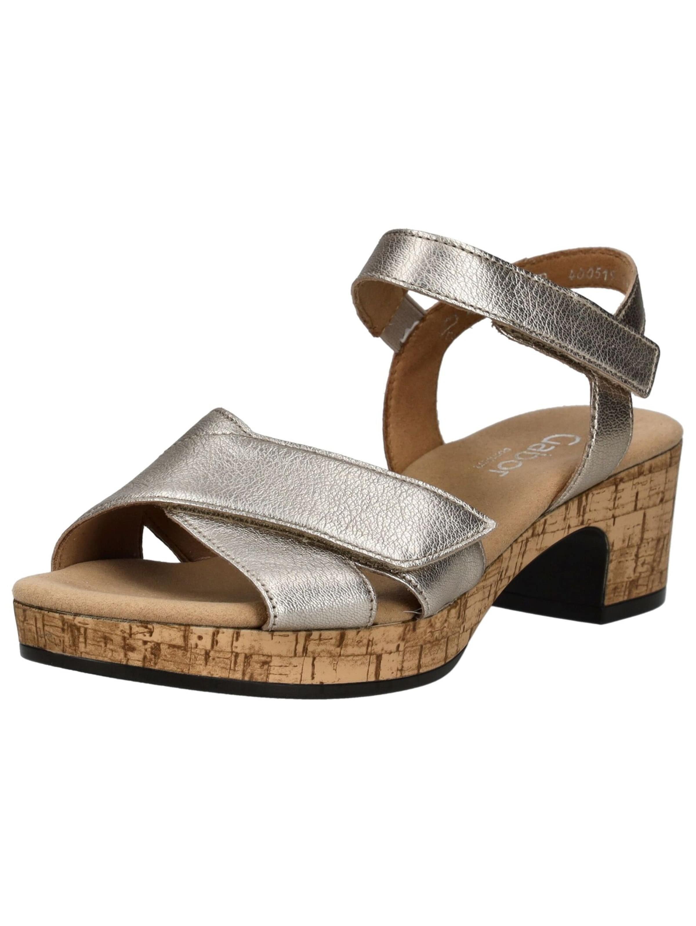 Sandalo di GABOR in argento: frontale