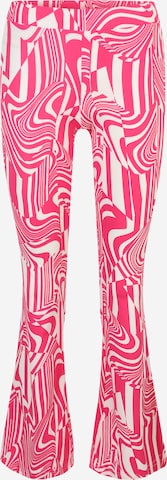 Flared Pantaloni 'LAILA' di Noisy May Petite in rosa: frontale