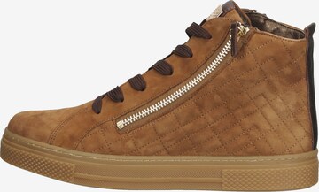 HASSIA High-Top Sneakers in Brown