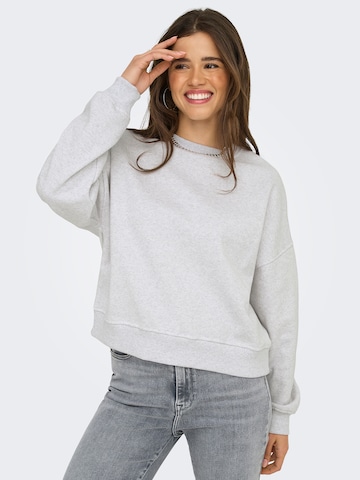 Felpa 'ONLDaze' di ONLY in grigio: frontale