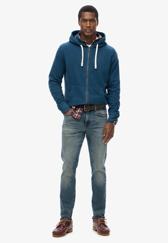 Superdry Sweat jacket 'Essential' in Blue