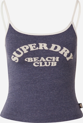 Superdry Top 'ESSENTIAL' - Modrá: predná strana