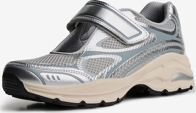 Bershka Sneaker in grau / basaltgrau / silber, Produktansicht