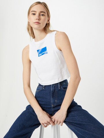 KARL LAGERFELD JEANS Top in Weiß: predná strana