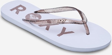 ROXY T-Bar Sandals 'Viva' in White: front