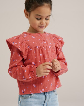 Chemisier WE Fashion en rose : devant