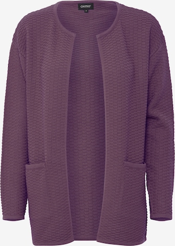 Oxmo Knit Cardigan in Purple: front