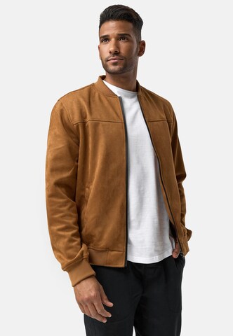 INDICODE JEANS Between-Season Jacket 'Ibon' in Brown