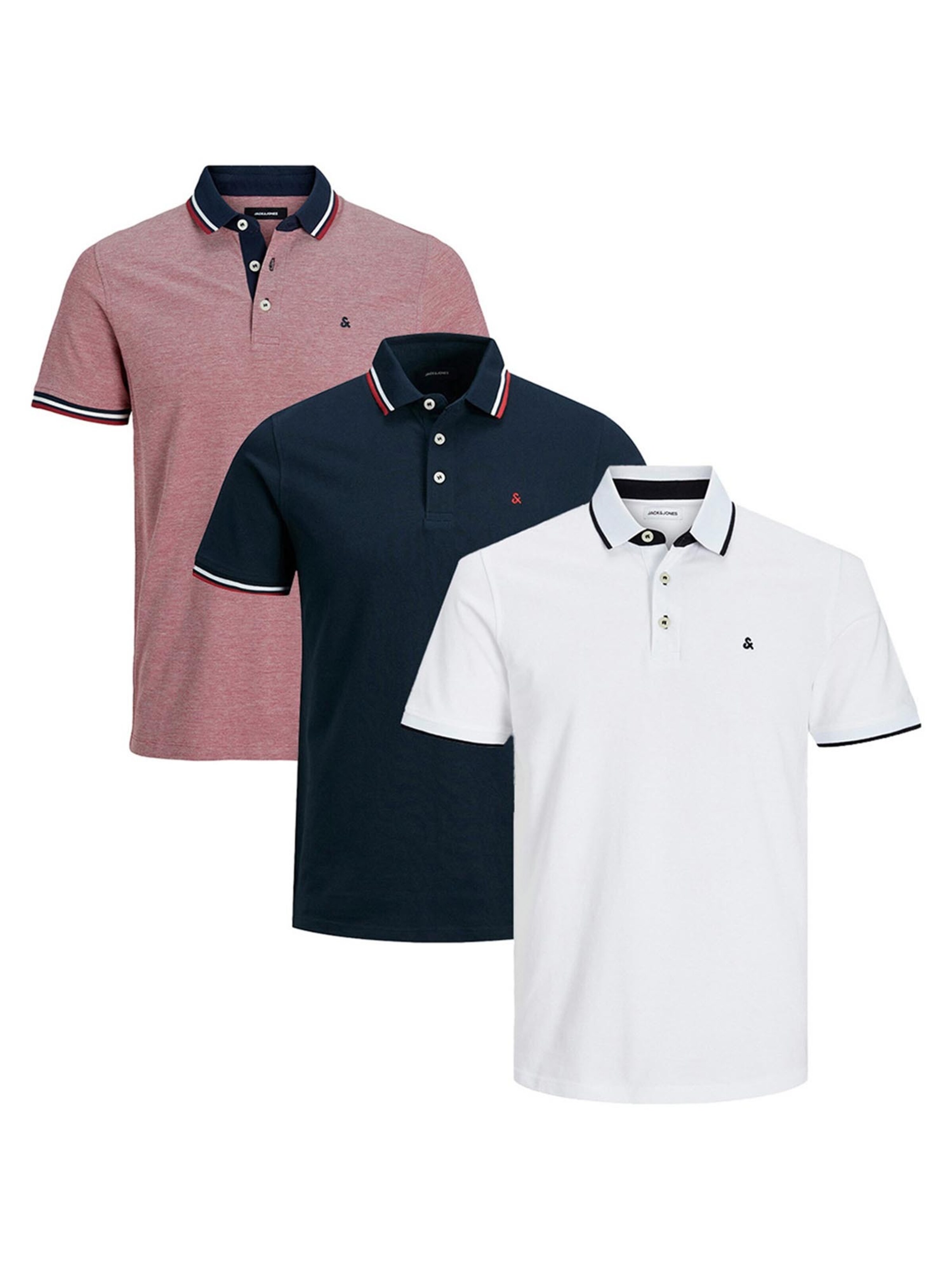 JACK & JONES Shirt 'Paulos - Slim Fit' in Rood: voorkant