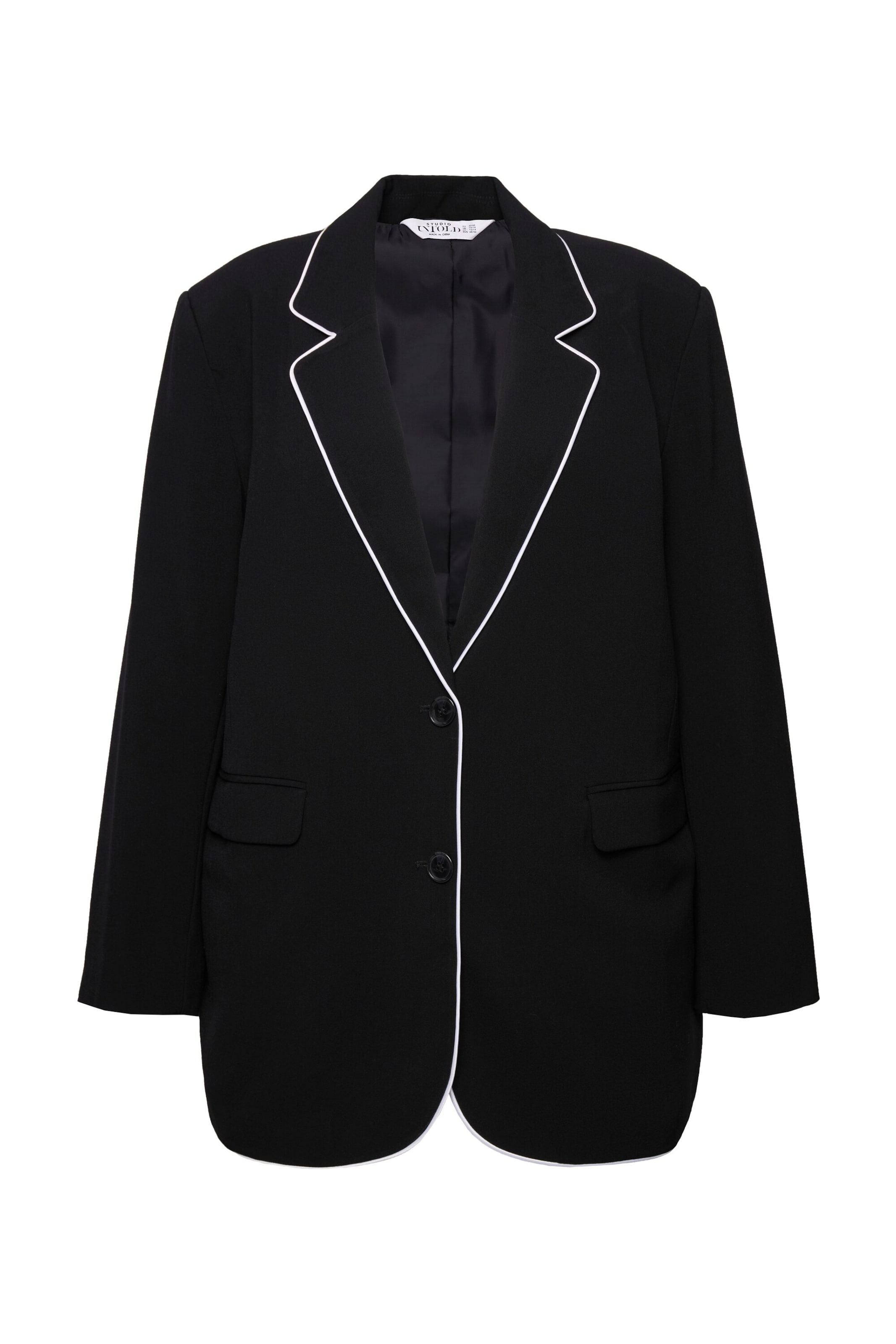 Studio Untold Blazer in Schwarz: Vorderseite
