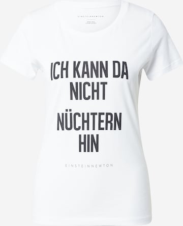 EINSTEIN & NEWTON T-Shirt 'Ich Kann Da Nicht…' in Weiß: predná strana