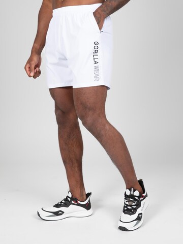 Gorilla Wear Regular Broek 'Clarkson' in Wit: voorkant