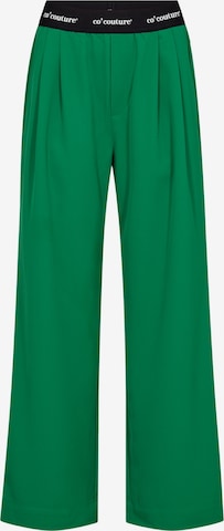 Wide Leg Pantalon co'couture en vert : devant