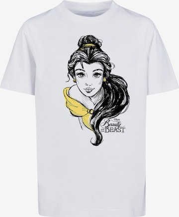 F4NT4STIC T-Shirt 'Belle Sketch' in Weiß: predná strana