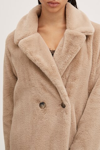 ICHI Winter Coat 'HAYA' in Brown