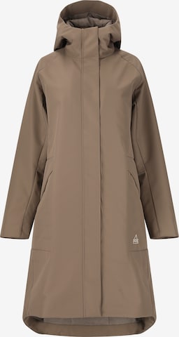 SOS Winter Jacket 'Trikora' in Brown: front