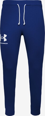 UNDER ARMOUR Sportbroek 'Rival' in Blauw: voorkant