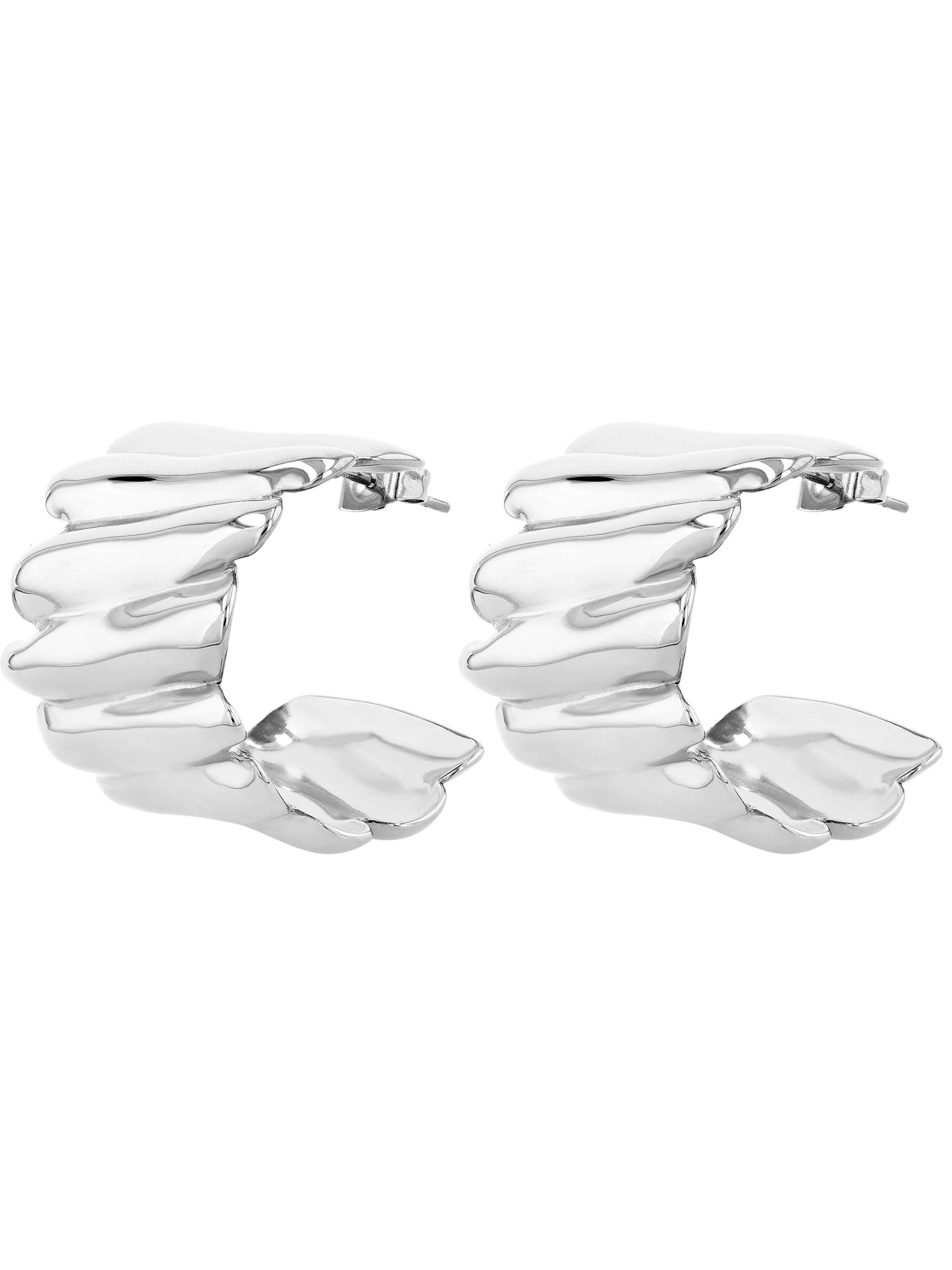 Akzent Earrings '"Regina" aus langlebigem Edelstahl, wasserfest, mit' in Silver