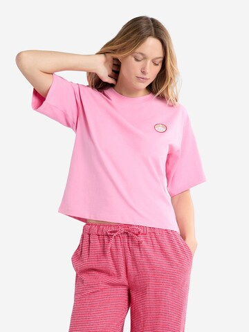 ETAM Pajama Shirt 'Walter' in Pink