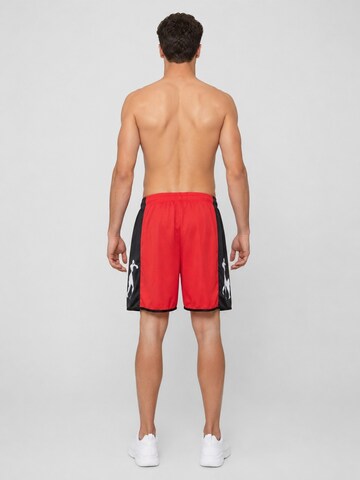 Regular Pantalon de sport 'Herren Sportshorts Boxeur des Rues, Rot und Schwarz, Boxer-Print' Boxeur des Rues en rouge