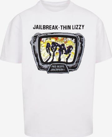 Merchcode Shirt 'Thin Lizzy - Jailbreak' in White: front