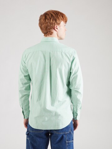 FYNCH-HATTON Regular fit Button Up Shirt 'Classic Vichy' in Green