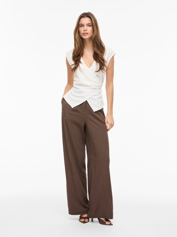 Wide Leg Pantalon 'VIWinnie' VILA en marron