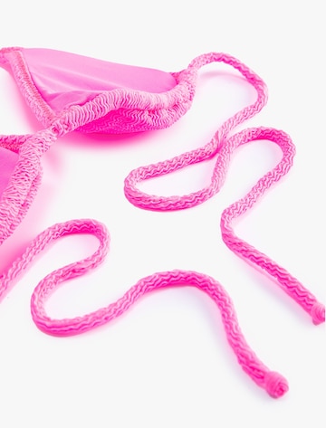 Koton Triangel Bikinitop in Pink