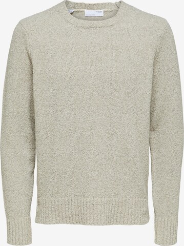 SELECTED HOMME Sweater 'MARCO' in Beige: front