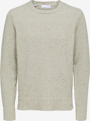 SELECTED HOMME Genser 'MARCO' i beige: forside