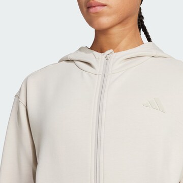 ADIDAS PERFORMANCE Sportief sweatvest 'Designed 4 Training' in Beige