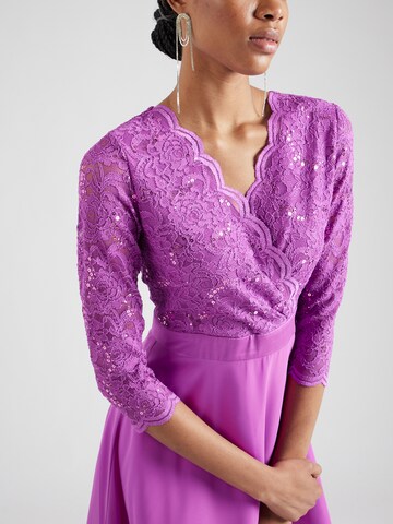 Robe de cocktail SWING en violet