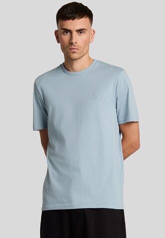 Lyle & Scott Shirt 'Tonal Eagle' in Blauw: voorkant