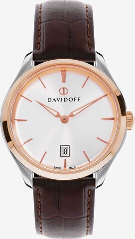 Davidoff Analoog horloge in Zilver: voorkant